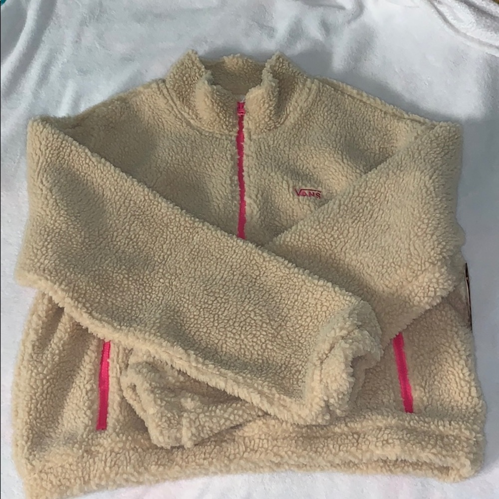 COPY - VANS teddy cropped hoodie